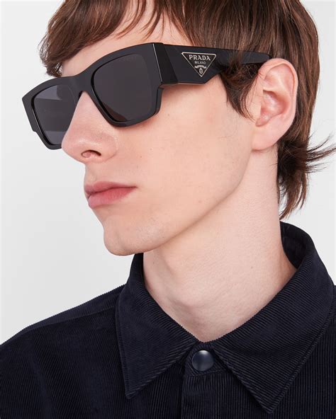 prada spr o10|Slate Gray Lenses Sunglasses With Triangle Logo .